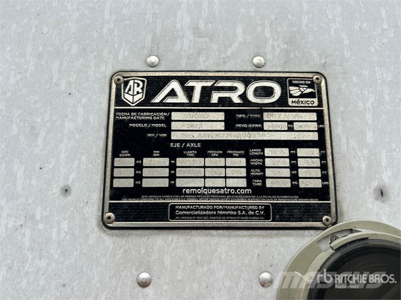 Atro 53 ft T/A Van Trailer Reboques baú