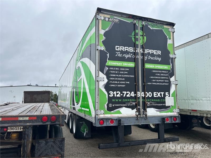 Atro 53 ft x 102 in T/A Van Trailer Skappåbygg
