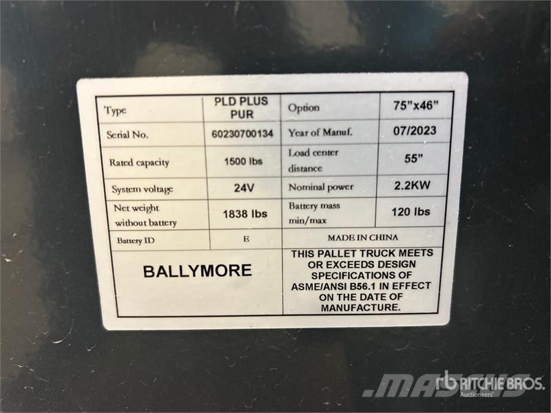 Ballymore PLD-PLUS Loading Dock Vertical Mast Lift Henkilönostimet ja nostolaitteet