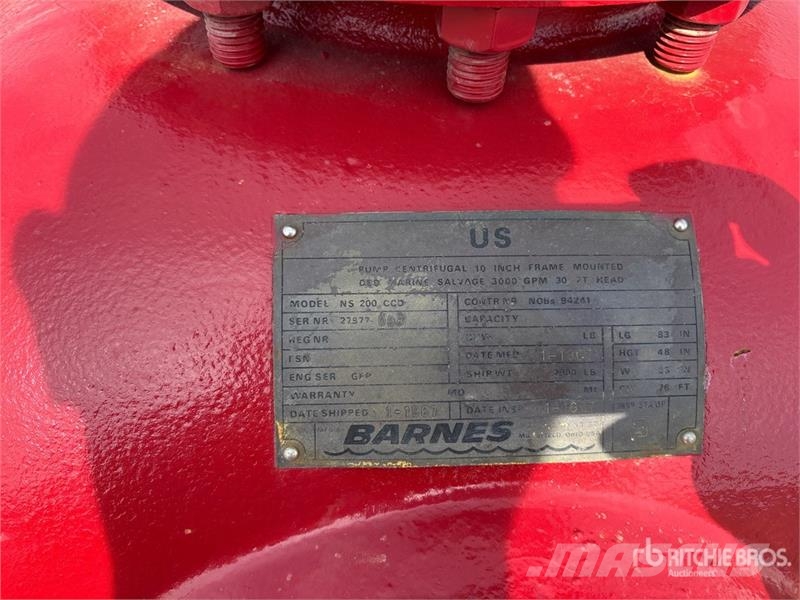 Barnes NS200CCD Skid-Mounted Water Pump Pompa idraulica