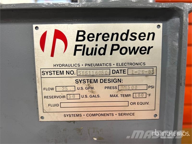  Berendsen Hydraulic Power Pack Hidraulični čekići za nabijanje stubova