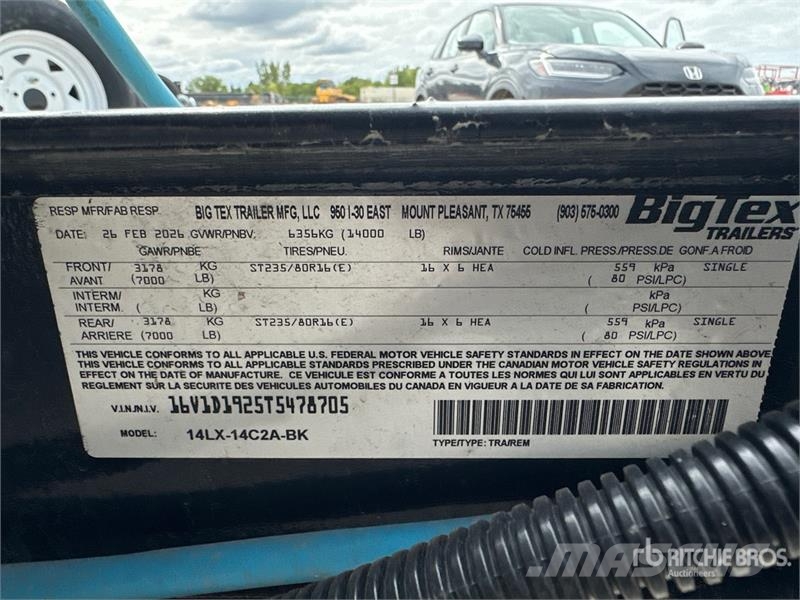 Big Tex 14 ft T/A Dump Utility Trailer Kipper