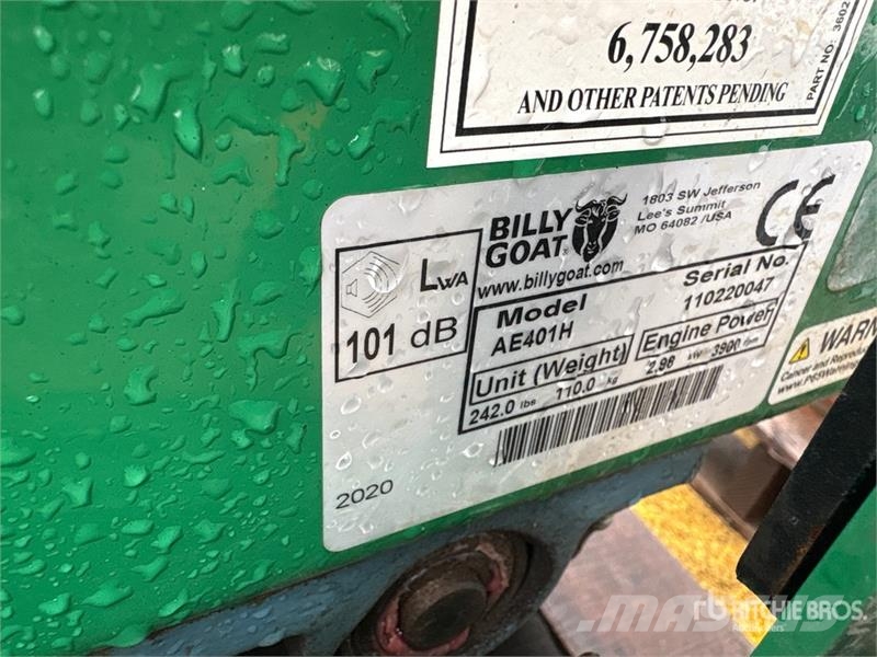 Billy Goat AE401H Aerator Luftare och vertikalskärare