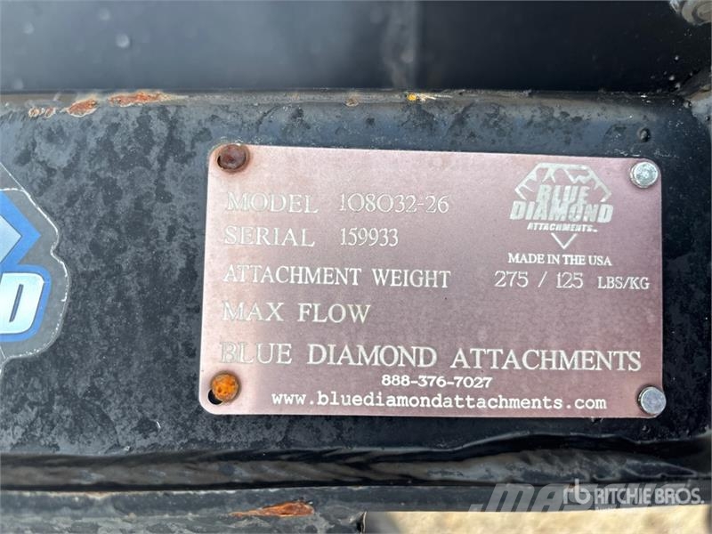 Blue Diamond 108032-26 44 in General Purpose Skid Steer Bucket دلاء