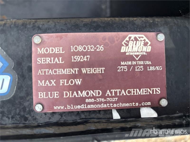 Blue Diamond 108032-26 44 in Skid Steer Bucket دلاء