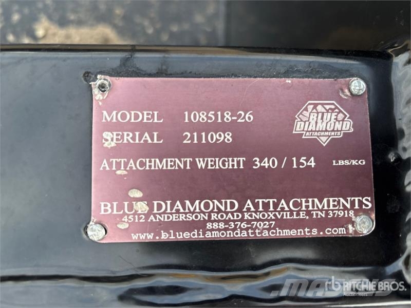 Blue Diamond 108518-26 54 in Mini Skid Steer Bucket دلاء