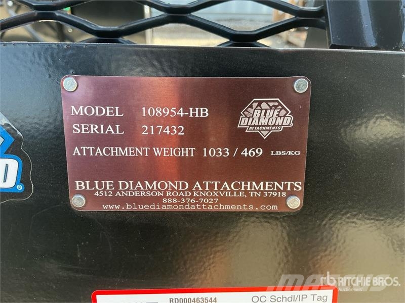 Blue Diamond 108954-HB 84 in Skid Steer Bucket (Unused) Lopaty