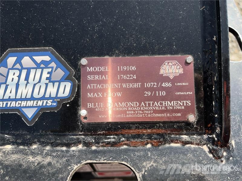 Blue Diamond 119106 46 in Skid Steer Snowblower (Unused) Snežne freze