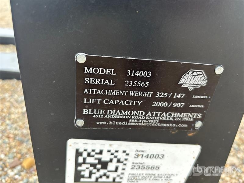 Blue Diamond 42 in Skid Steer Forks Forche