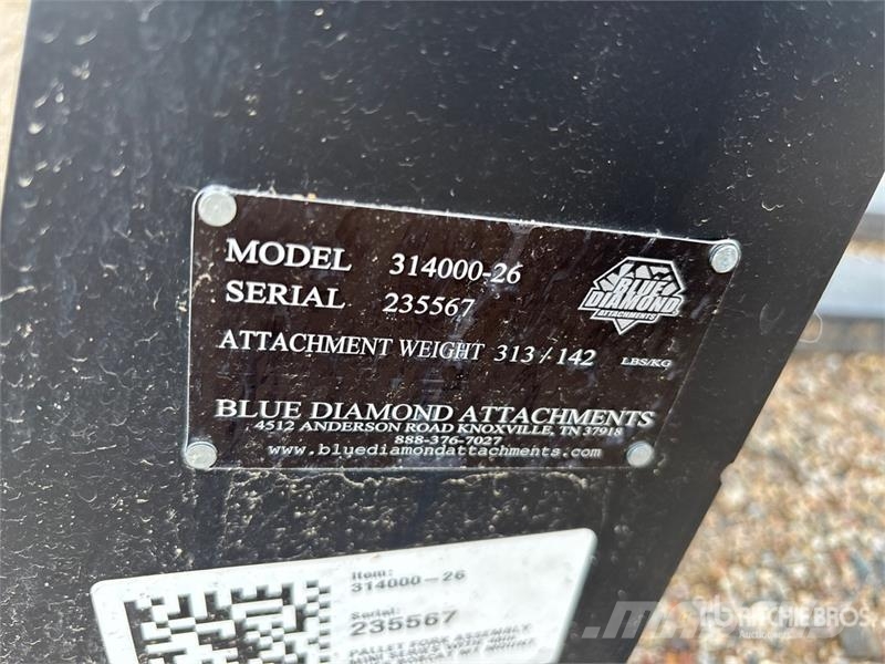 Blue Diamond 48 in Mini Skid Steer Forks Forche