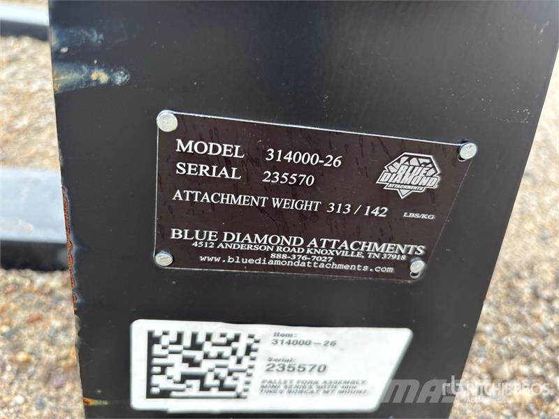 Blue Diamond 48 in Mini Skid Steer Forks Forche