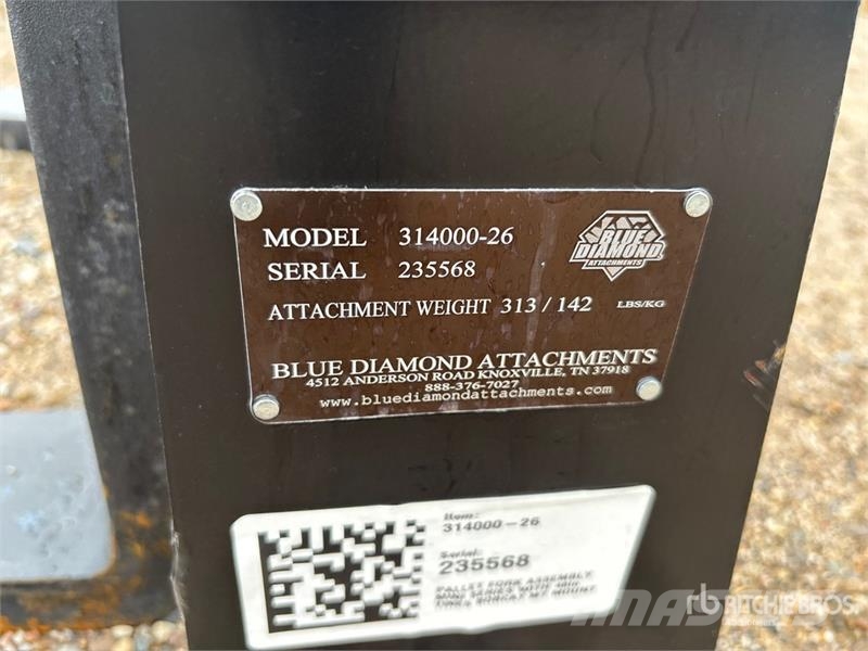 Blue Diamond 48 in Mini Skid Steer Forks Forche