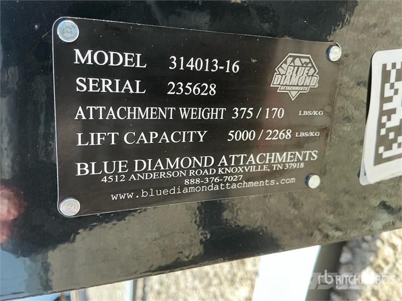 Blue Diamond 48 in Skid Steer Forks Вили