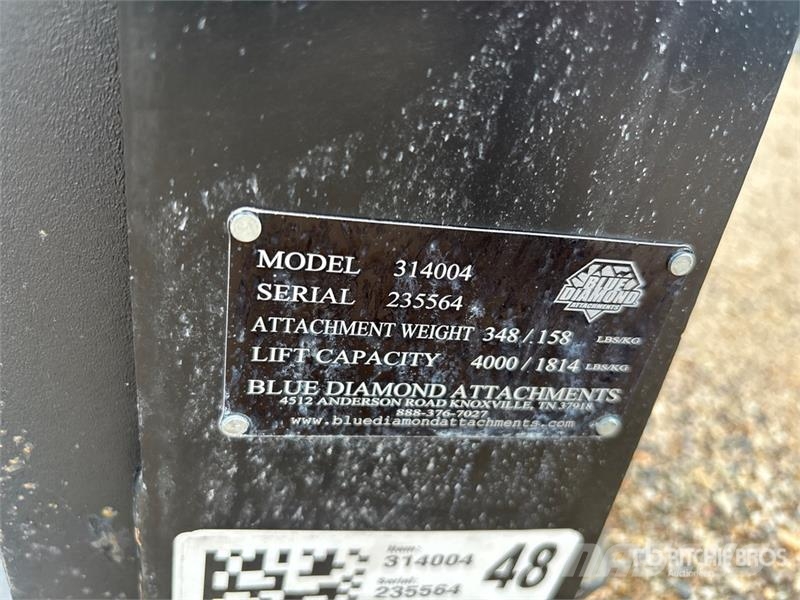 Blue Diamond 48 in Skid Steer Forks Forche