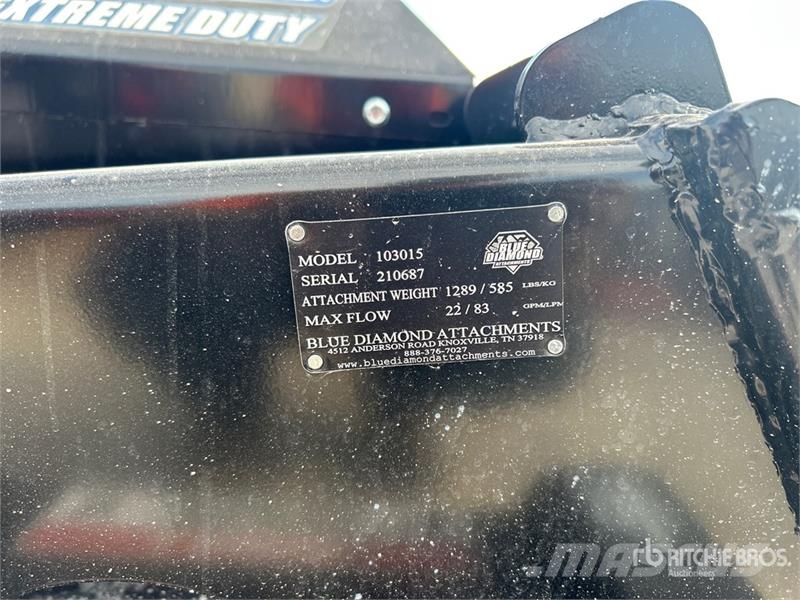 Blue Diamond 60 in Skid Steer Brush Cutter Pyörillä varustetut leikkurit
