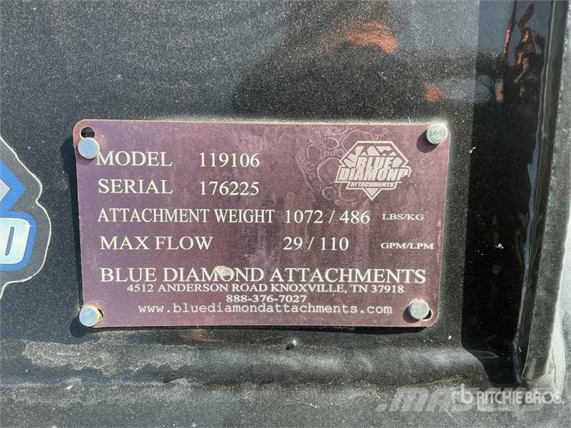 Blue Diamond 72 in Skid Steer Snowblower Kar püskürtücüler