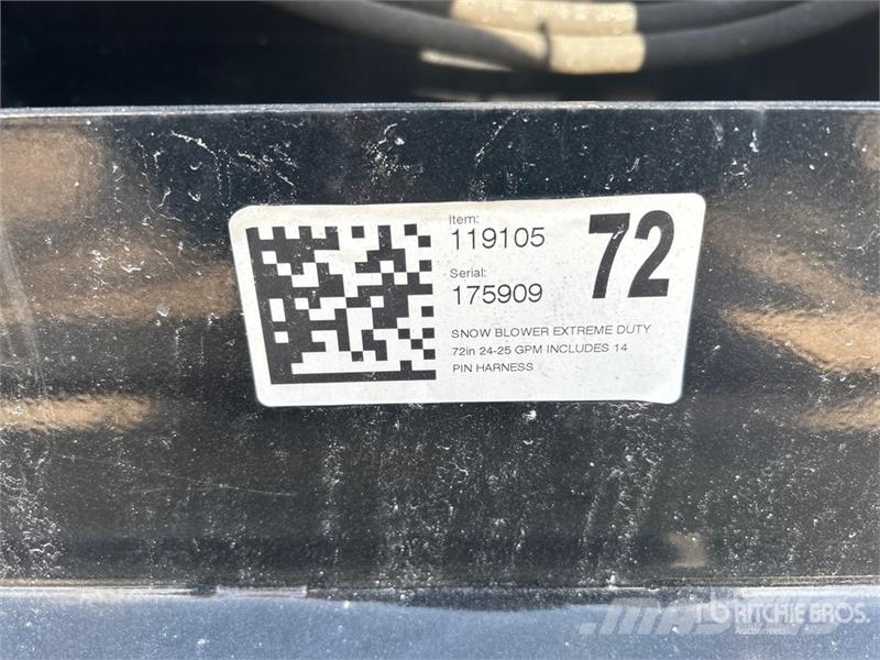 Blue Diamond 72 in Skid Steer Snowblower Lançadores de neve
