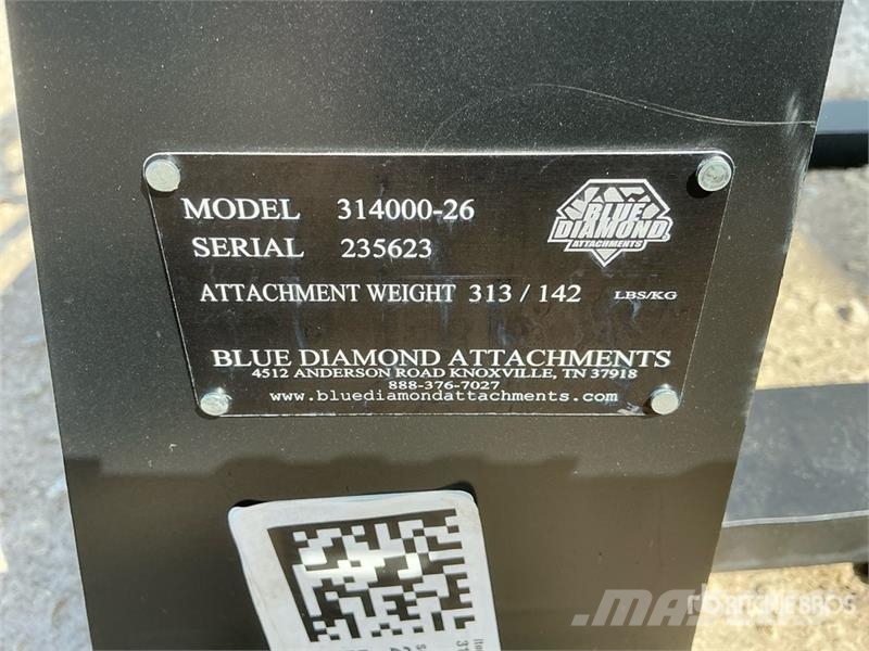 Blue Diamond Mini Skid Steer Forks Вили