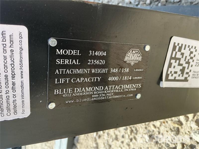 Blue Diamond Skid Steer Forks Вили