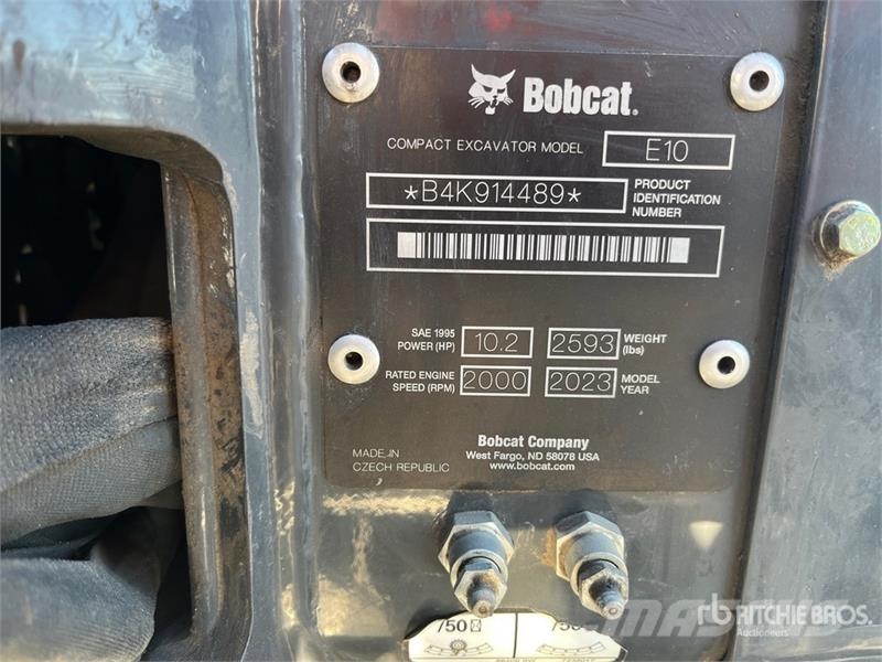 Bobcat E10 Mini Excavator Mini bagri <7t