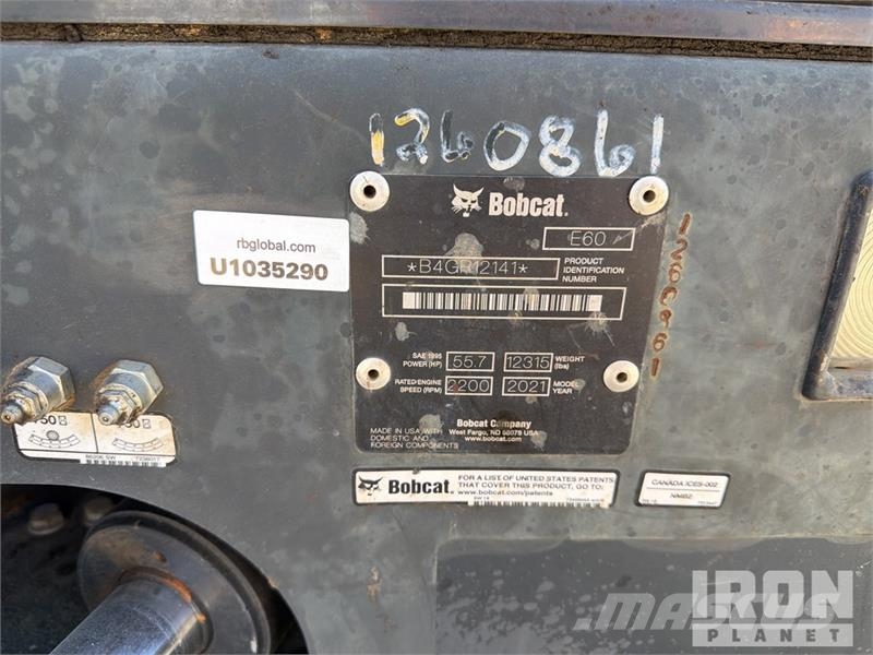 Bobcat E60 Mini Excavator 小型挖掘机