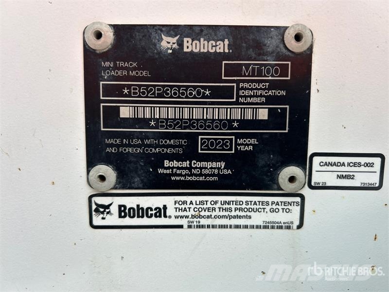 Bobcat MT100 Mini Compact Track Loader Skid steer mini nakladalci