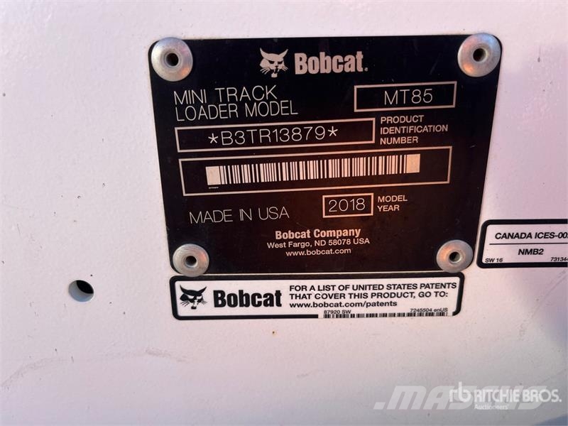 Bobcat MT85 Skid steer mini nakladalci