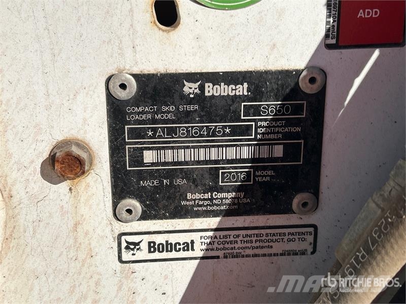 Bobcat S650 Skid steer loaders
