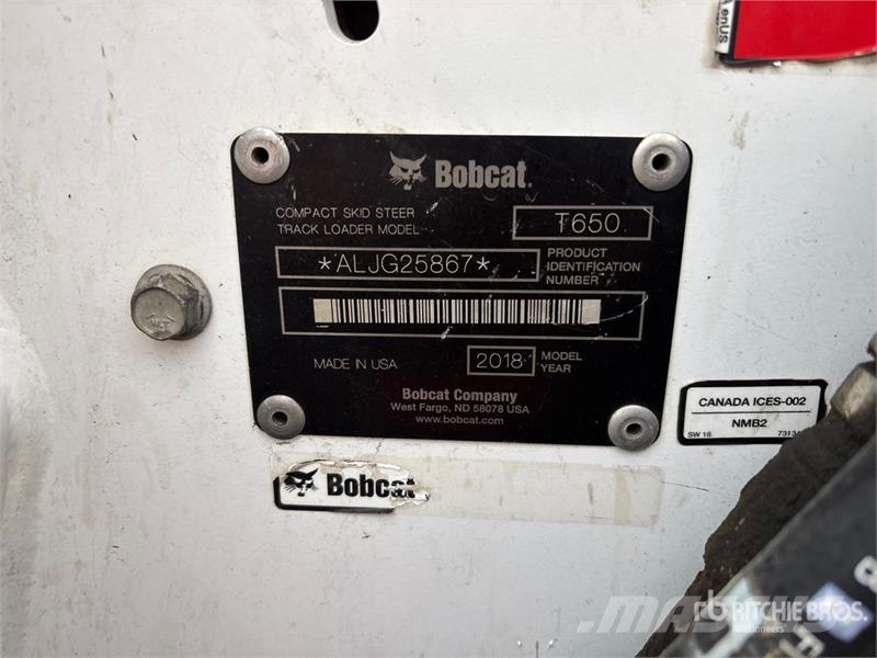 Bobcat T650 Skid steer loaders