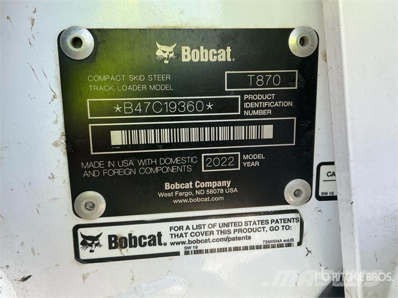 Bobcat T870 Skid steer mini nakladalci