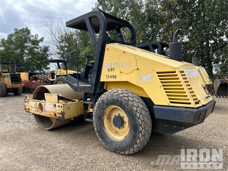 Bomag BW177D-3 Smooth Drum Compactor Vienvalča grunts veltņi
