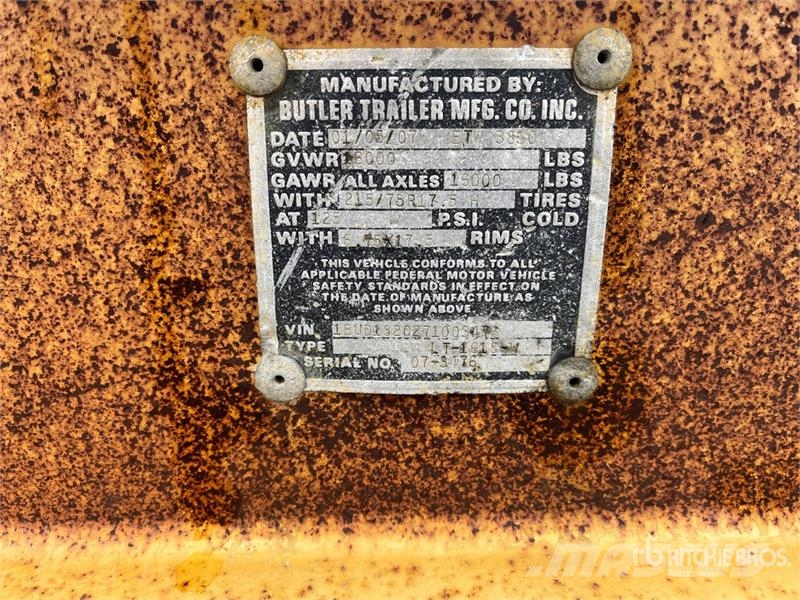 Butler LT-1618-W 18 ft T/A Equipment Trailer Járműszállító pótkocsik