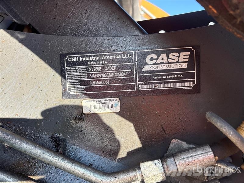 CASE SV280B Skid Steer Loader Šmykom riadené nakladače