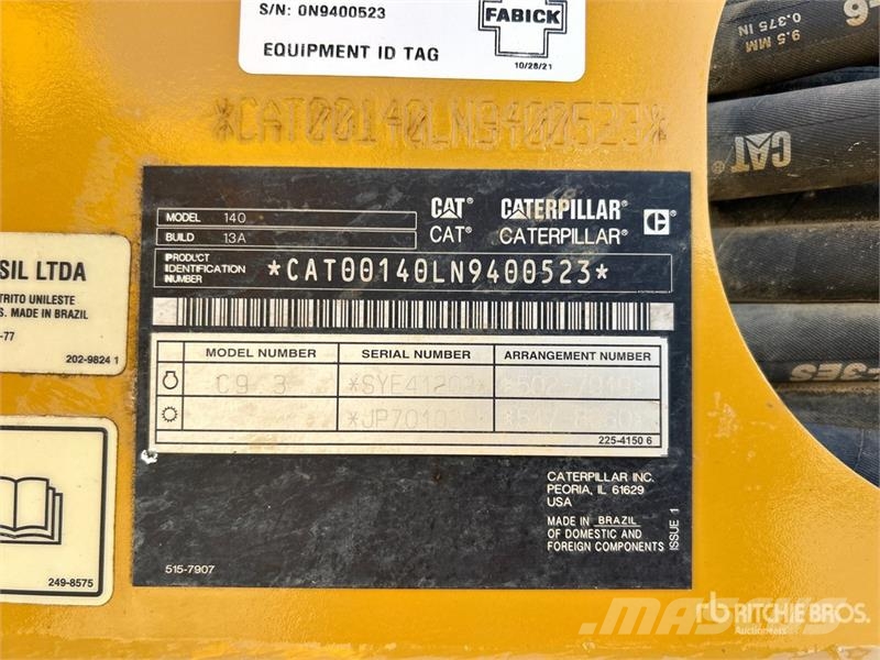 CAT 140 Motor Grader Gréderek