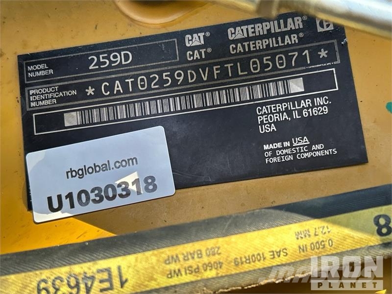 CAT 259D Kompaktrakodók