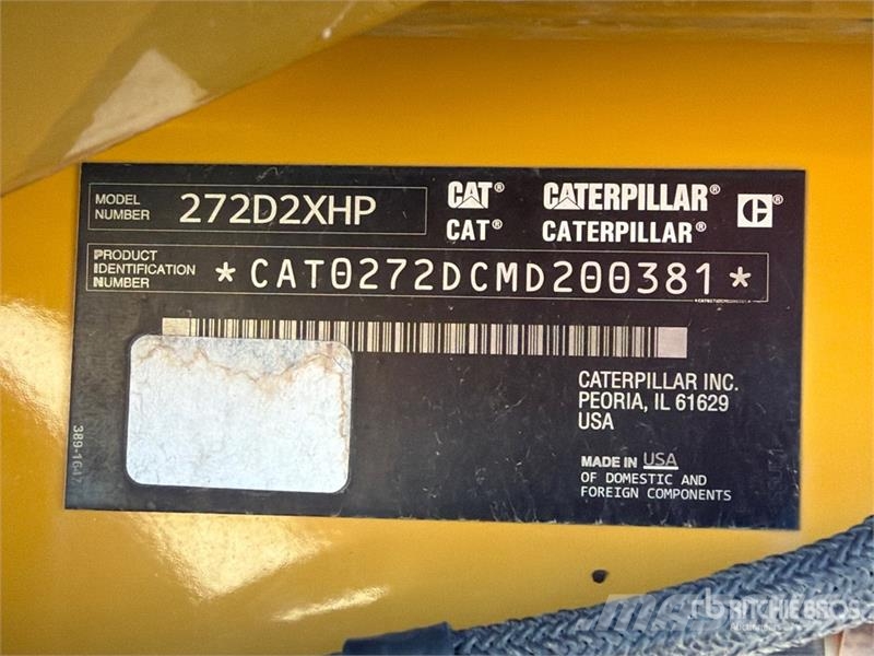 CAT 272D2 XHP Two-Speed High Flow Skid Steer Loader Chargeuse compacte
