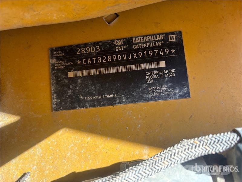 CAT 289D3 Mini Pale Gommate