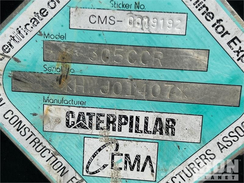 CAT 305C CR Mini Excavator Minigravemaskiner