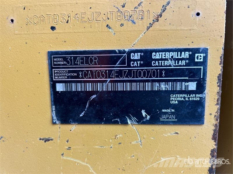 CAT 314E LCR Tracked Excavator Paletli ekskavatörler