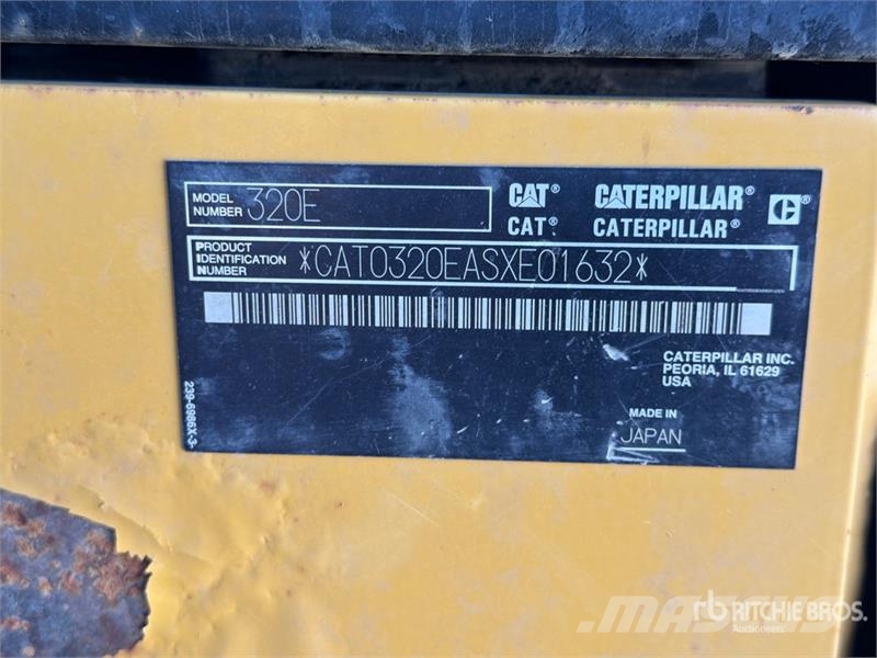 CAT 320E Pásová rýpadla