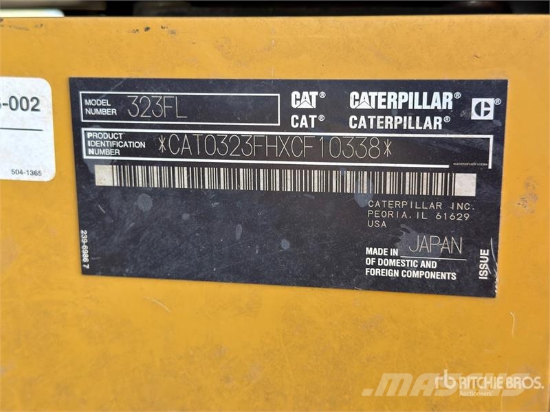 CAT 323F L Tracked Excavator حفارات زحافة