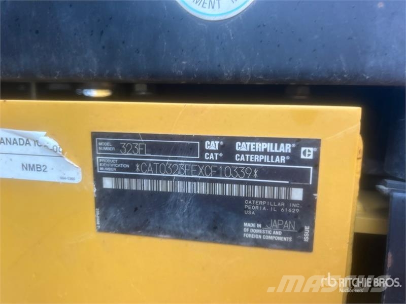 CAT 323F L Tracked Excavator Kāpurķēžu ekskavatori