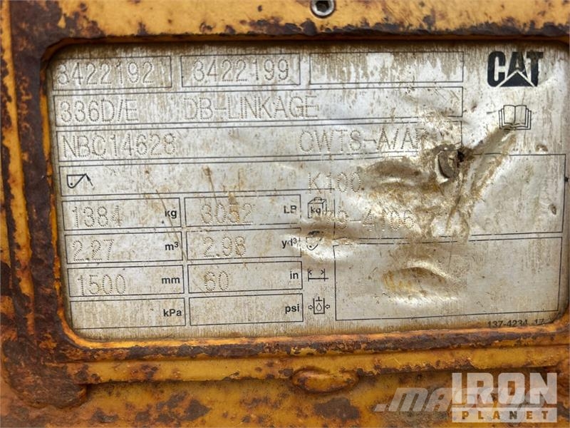 CAT 336E L Tracked Excavator Gravemaskiner på larvebånd