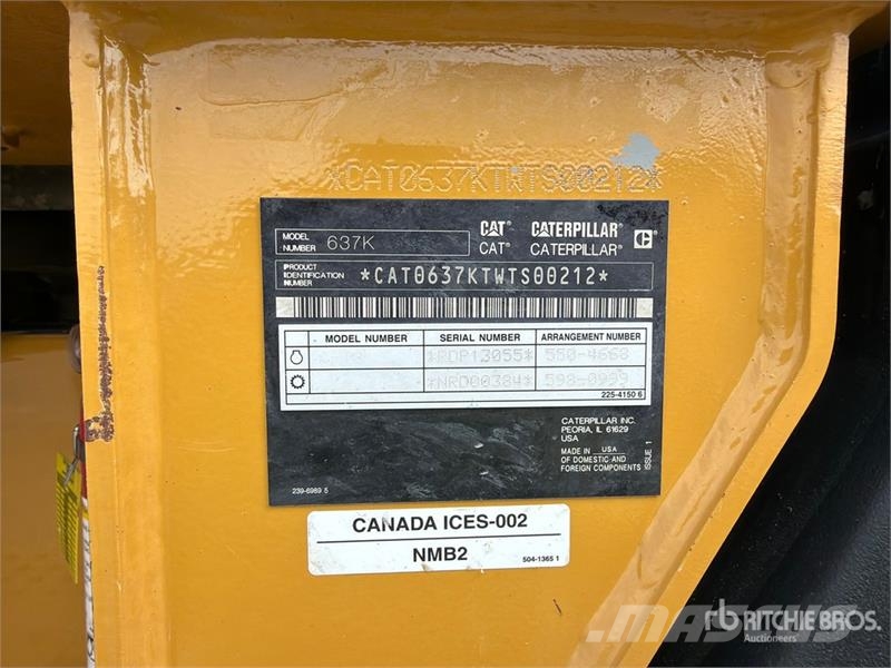 CAT 637K Motor Scraper كاشطات