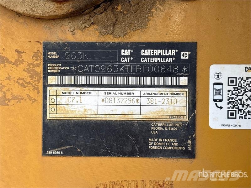 CAT 963K Crawler Loader Φορτωτές με ερπύστριες