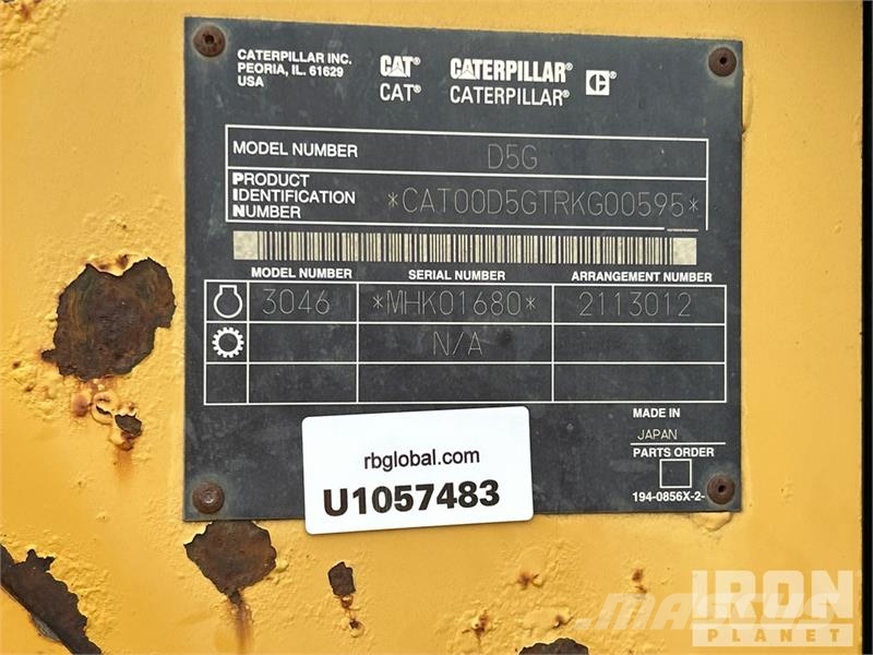 CAT D5G LGP Paletli dozerler