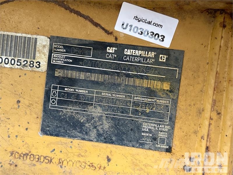 CAT D5K LGP Paletli dozerler