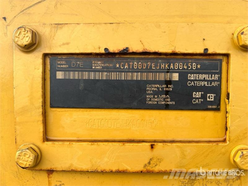 CAT D7E Crawler Dozer Bulldozer på larvebånd