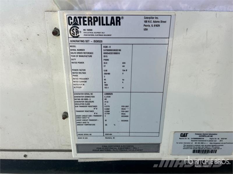 CAT XQ30-8 Diesel Generators