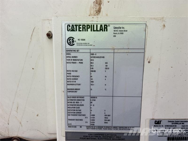 CAT XQ60-6 55 kW Mobile Generator Set Diiselgeneraatorid